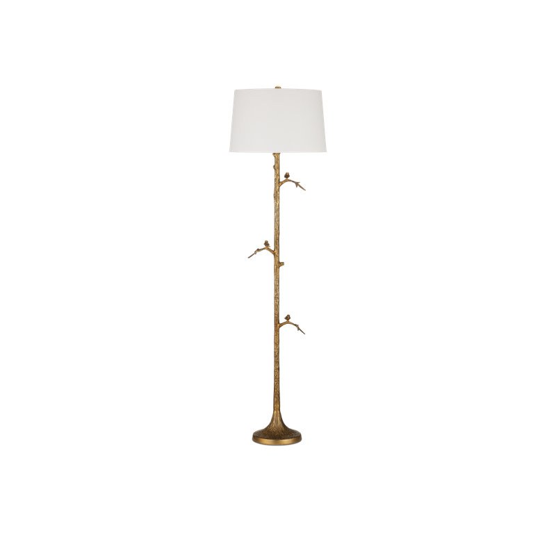 Piaf 69.5'' Antique Brass Traditional Floor Lamp