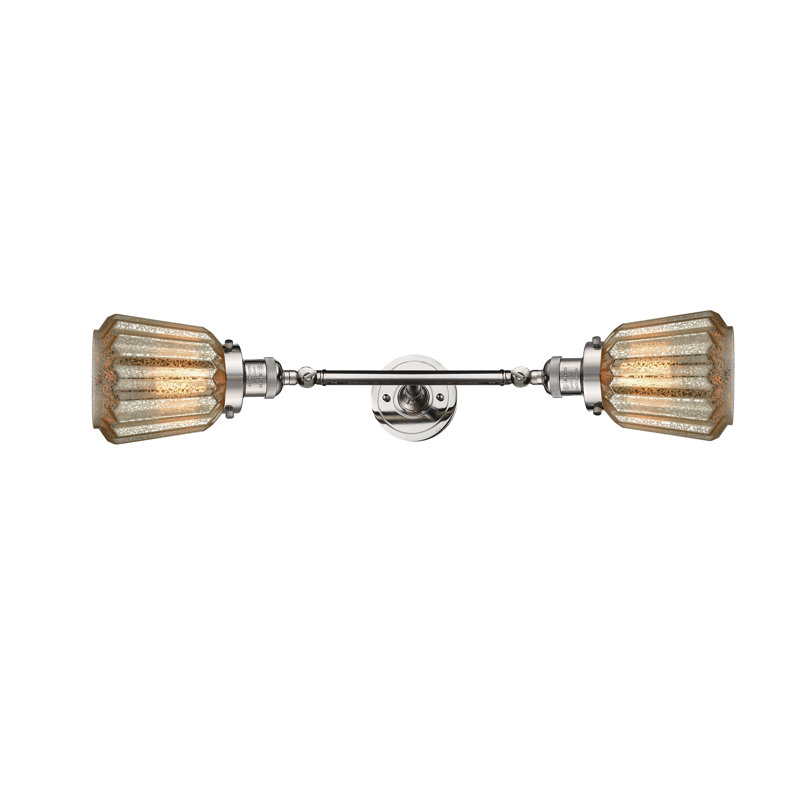 Vinson 2 - Light Dimmable Vanity Light, Polished Nickel, Mercury