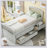 Platform Storage Bed Solid Wood Bed with 6 Drawers