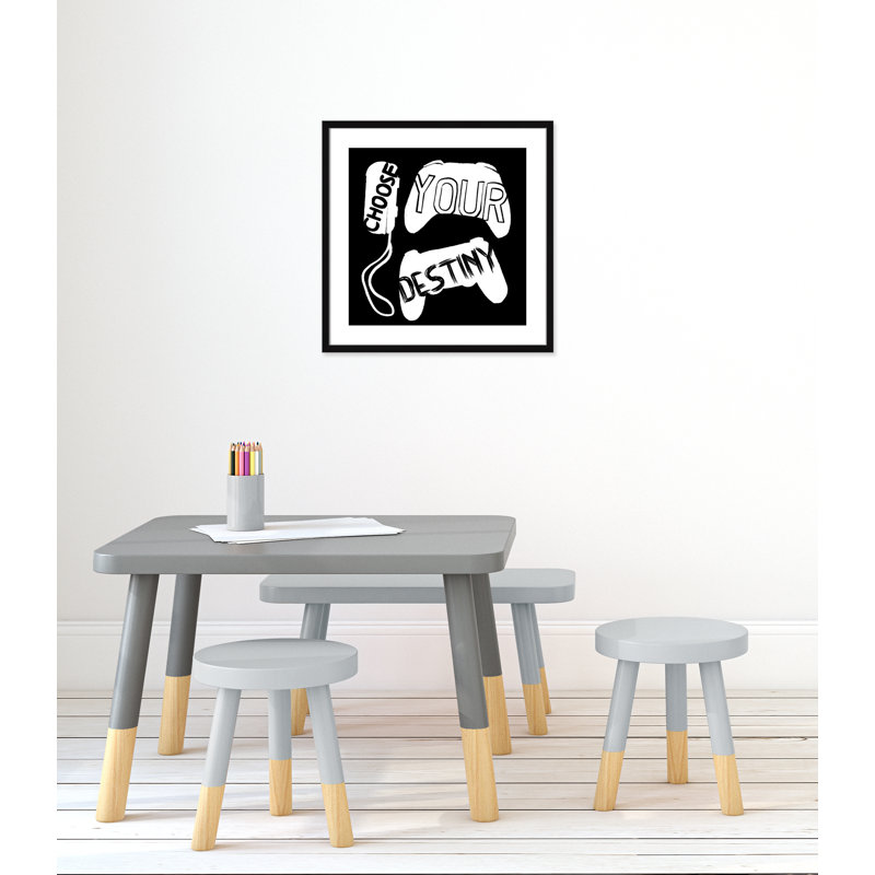 «Choisissez votre destinée», art encadré, H 23,5 po x l 23,5 po x P 1,19 po, Encadré de boîte noir