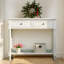 Console Daisy, conception traditionnelle, deux tiroirs et base (ivoire)-737983888