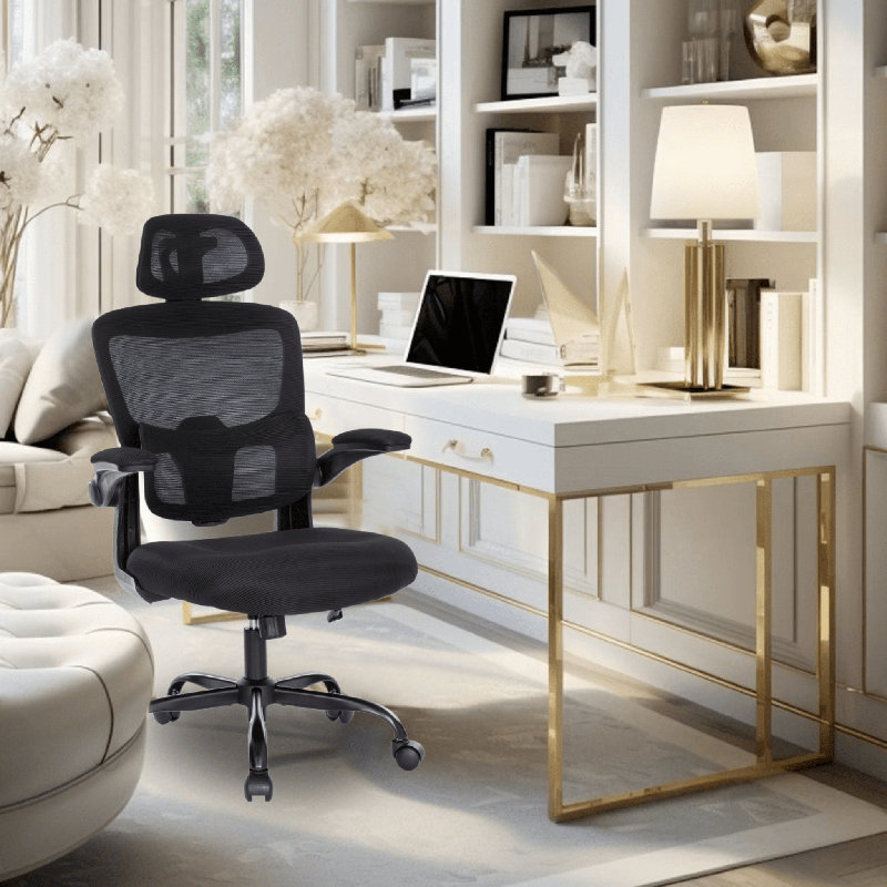 Chaise de bureau Devli, Black, Black