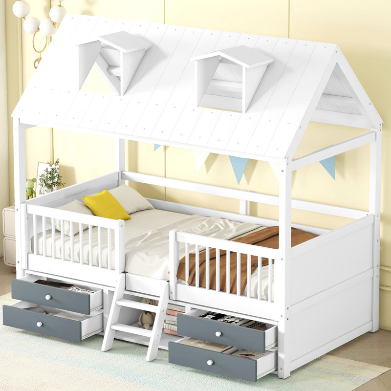 Structure de lit simple en bois