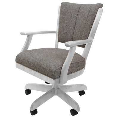 Chaise pivotante en bois avec accoudoirs Gravois
