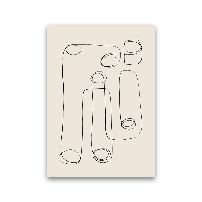 Abstract Line Doodles - Print, Unframed, 42cm H x 30cm W x 1cm D