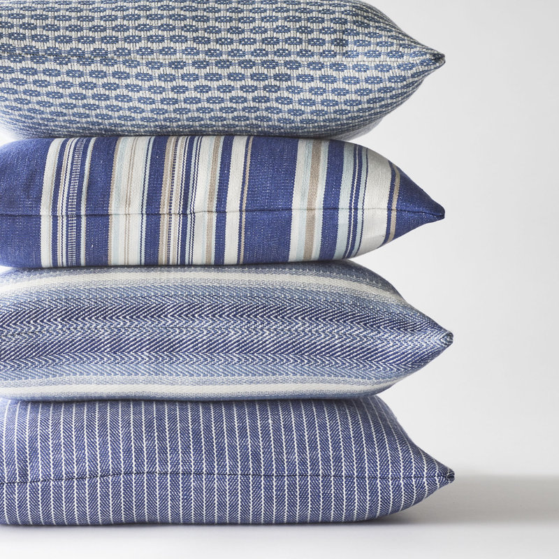 Colada Stripe Indoor/Outdoor Fabric, Blue