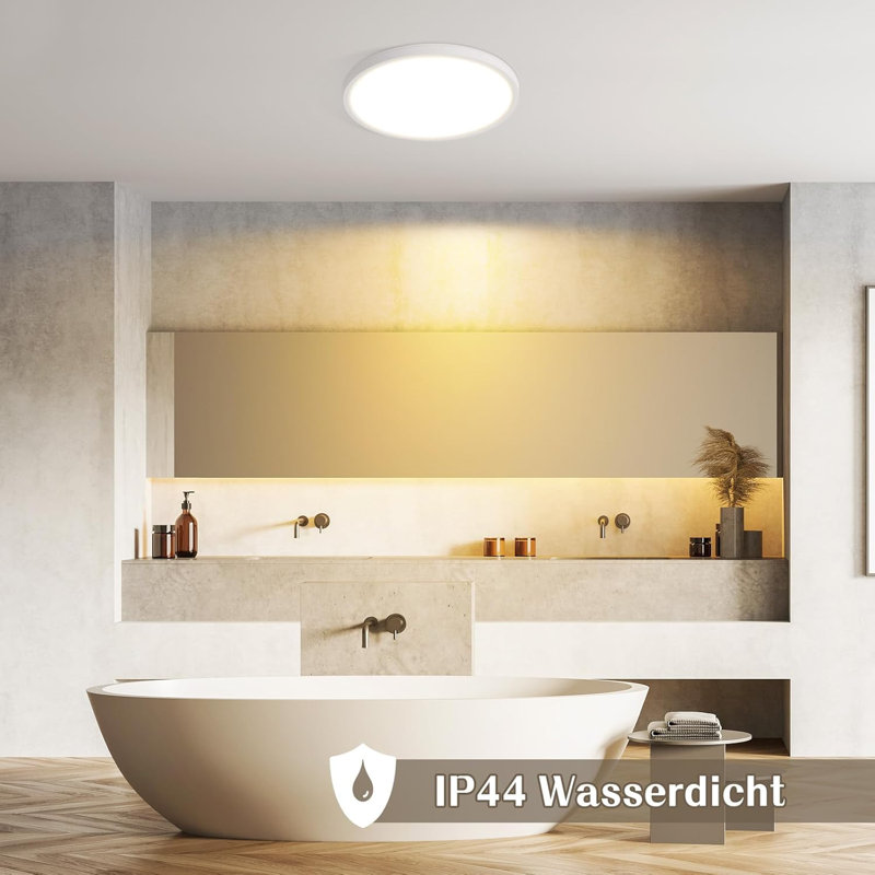 LED Semi Flush Mount, White
