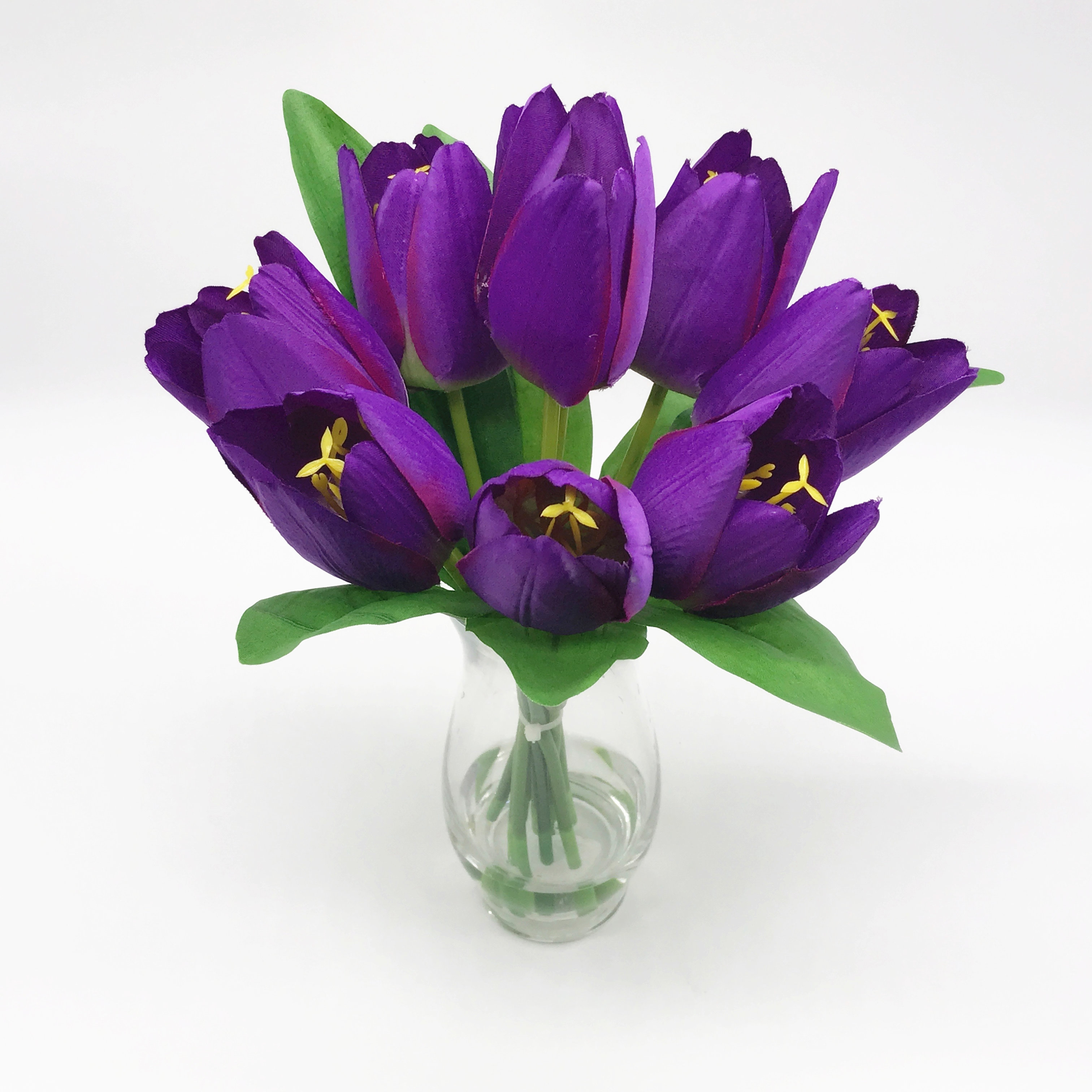 Rosalind Wheeler Silk Tulip Arrangement in Vase & Reviews Wayfair