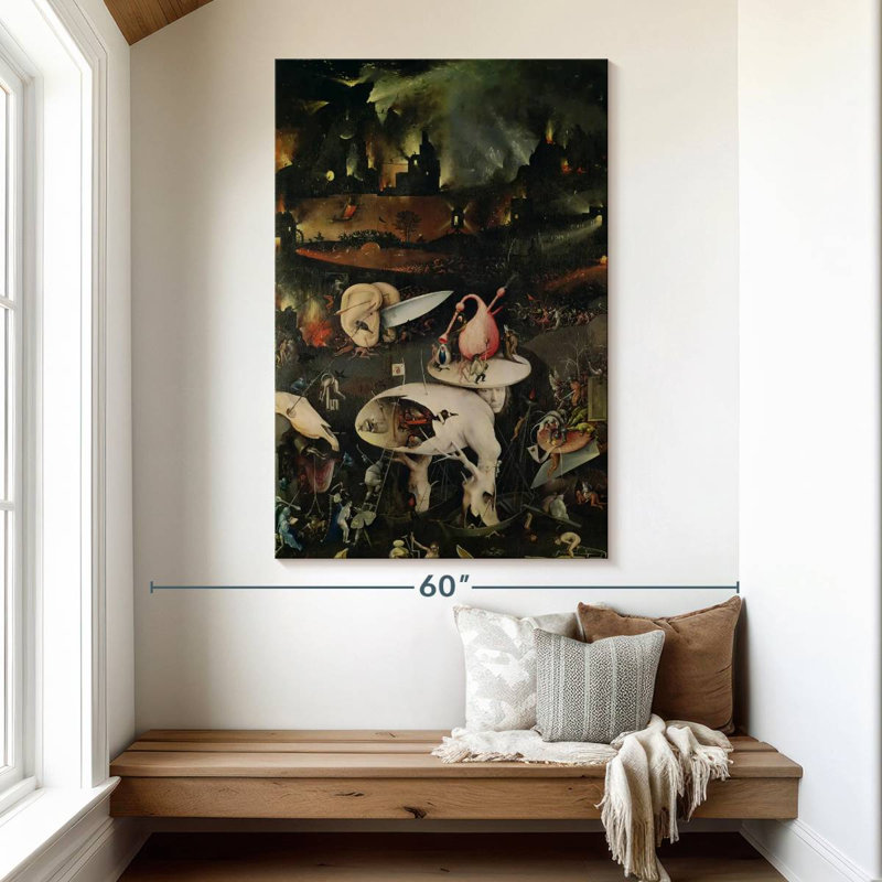 Kelan, le jardin des délices terrestres VII, H 51 po x l 34 po