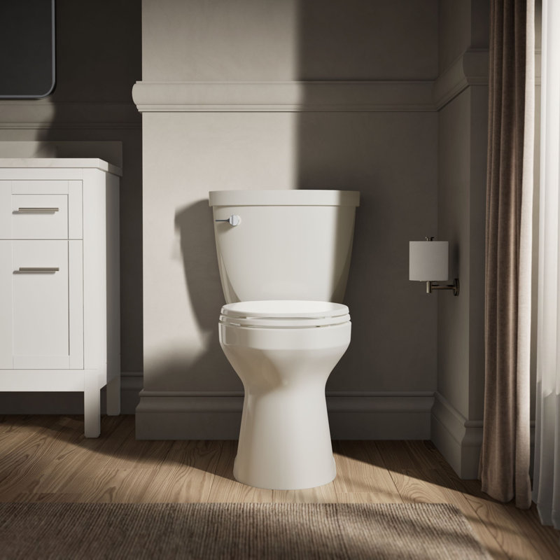 Cimarron® Two-Piece Elongated Toilet, 1.6 Gpf, Biscuit
