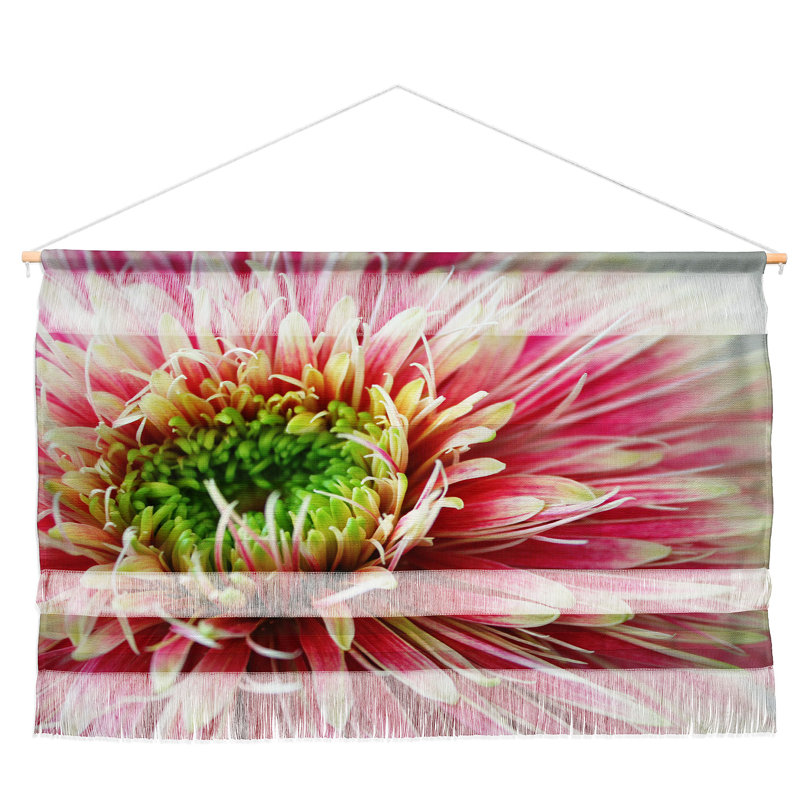 Suspension murale gerbera en cascade par krista glavich, H 32 po x l 47 po x P 0,13 po