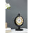 Traditional Analog Metal Quartz Movement / Crystal Tabletop Clock in Brown