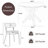 5 - Piece Round Pedestal Dining Set-727688977-727688976