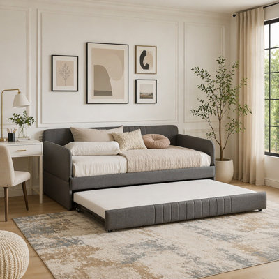 Lit de jour avec lit gigogne simple