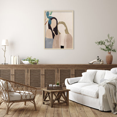 Leaves and Ladies I by Aimee Wilson Wood Framed Wall Art Print
