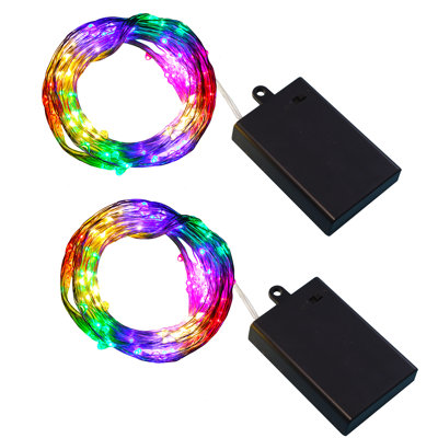 Wickman Battery Operated Multi Strand Fairy String Lights - 2 Piece