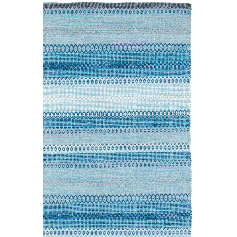 Tapis rayé en coton Montauk, Rectangle 6 pi x 9 pi