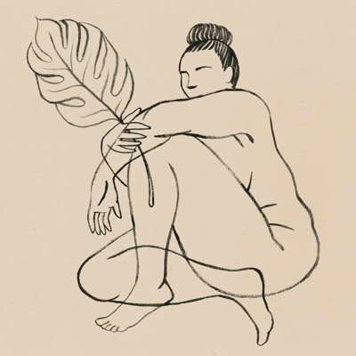 Femme Figure IV 1 Piece Wrapped Canvas Wall Art