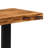 Alaterre Furniture Alpine 48 Inch Solid Wood Entryway Bench - Industrial Modern Bedroom Bench with Live Edge and Metal Legs - Furniture for Entryway, Dining Room, Kitchen, or Bedroom
