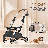 Foldable Pet Stroller With Transparent Detachable Carrier, Portable Dog Cat Jogger Stroller With Cup Holder