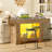 63" Console Table, Large Entryway Table, 2-Tier Behind The Couch Table With Charging Station And Rgb Led Lights, Farmhouse Console Tables For Entryway, Living Room, Entrance, Hallway-1183552358