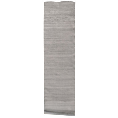 Chemin de table gris noué à la main de haute qualité
