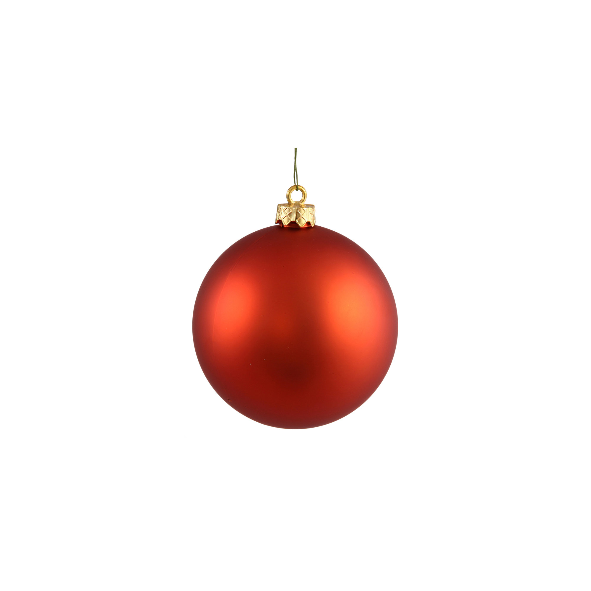 Holiday Décor Ball Ornament, Burnish Orange