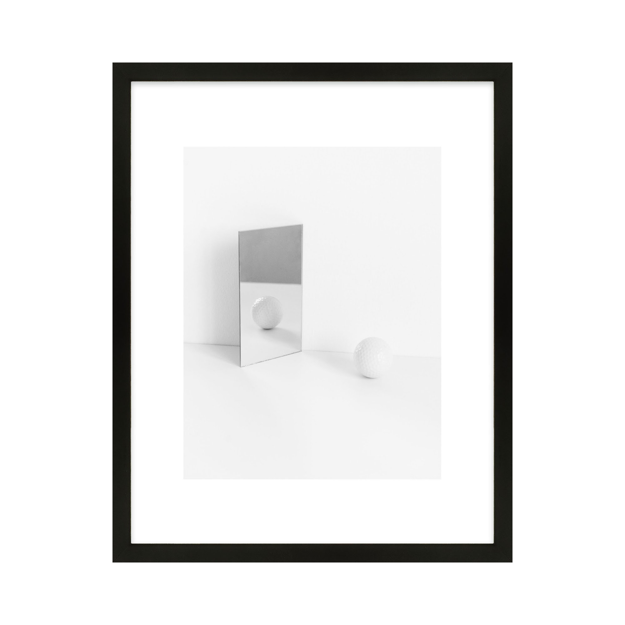 Ludovico White Still Life 2 by Svetlana Smirnova - Picture Frame Painting, 25" H x 20" W x 1.25" D, Black