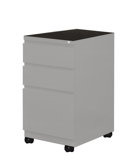 15'' Wide 3 -Drawer Mobile File Cabinet