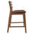 Hartz Solid Wood Counter Stools – Set of 2 Upholstered Fabric Seat & Open Back, Mid‑Century Modern-1692401145