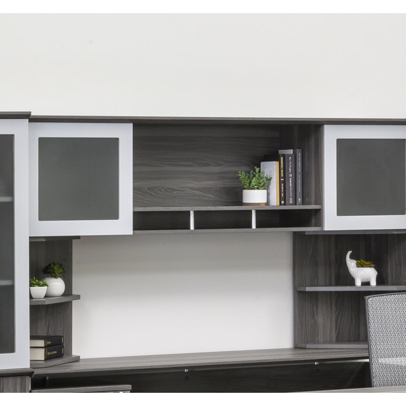 Medina Series 18.5 Desk Hutch, Gray Steel, 18.5"H x 63"W x 15"D