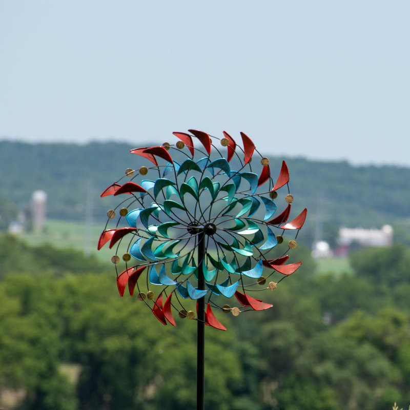 Girouette en fer thermolaqué Rainbow Breezes - 84 po (2,13 m)