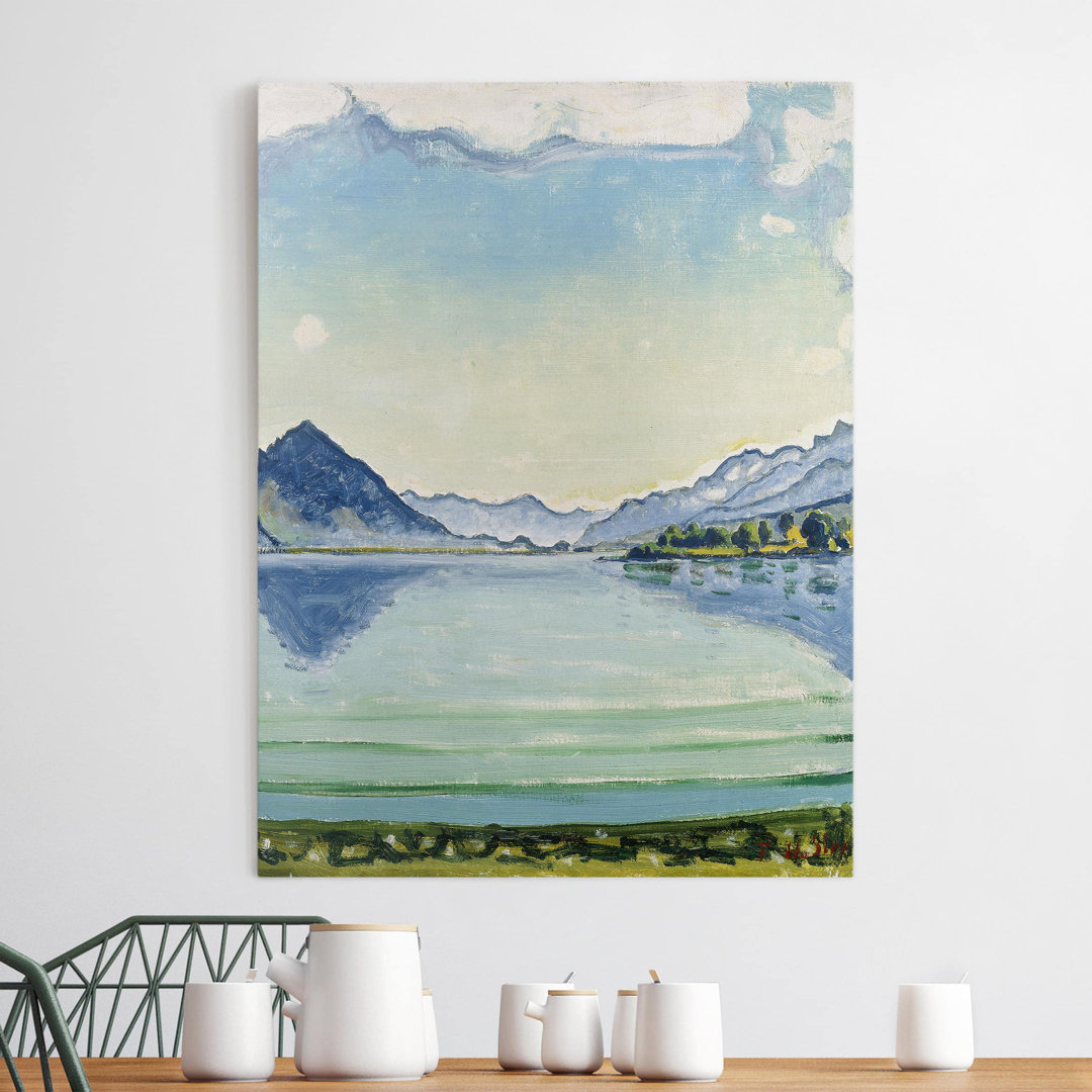 Leinwandbild Der Thunersee bei Leissigen von Ferdinand Hodler