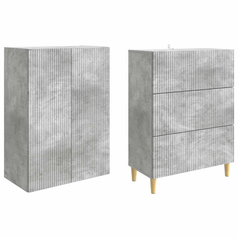 Storage Cabinet, Concrete Grey