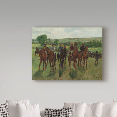 « the avenants » par edgar degas, reproduction de peinture à l’huile sur toile tendue