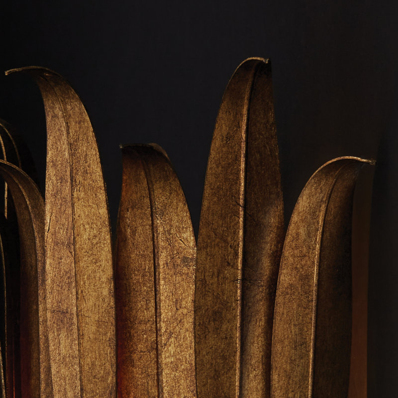 Arela Semi Flush Mount, Antique Gold, Antique Gold