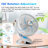 Biyori Clip Fan with Adjustable Speeds Night Light Versatile 3-in-1 Design-98235933