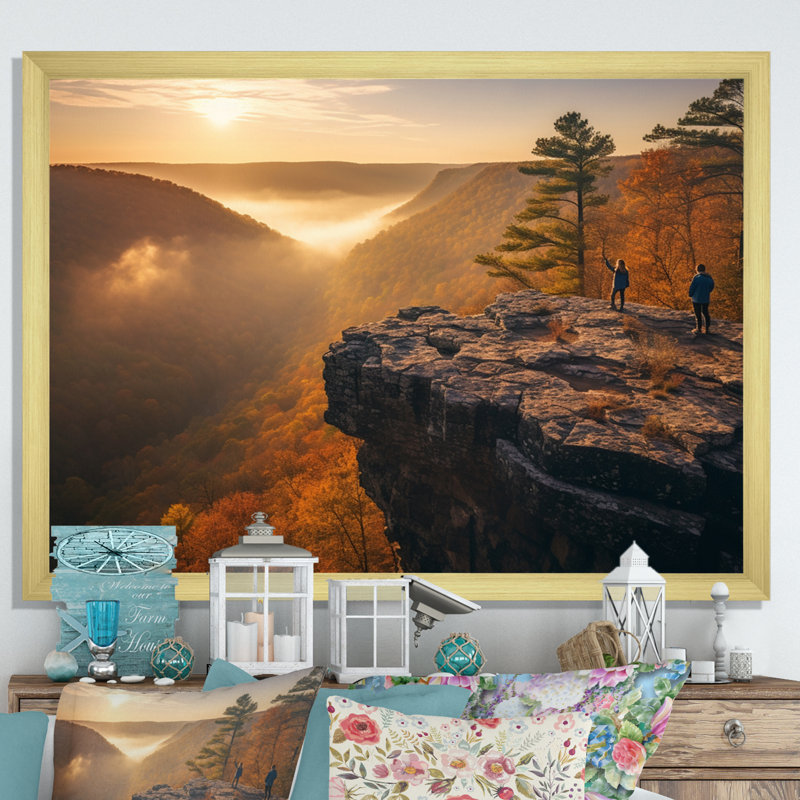«Arkansas Whitaker Point II», reproduction sur toile, H 24 po x l 32 po x P 1 po, Encadrement doré