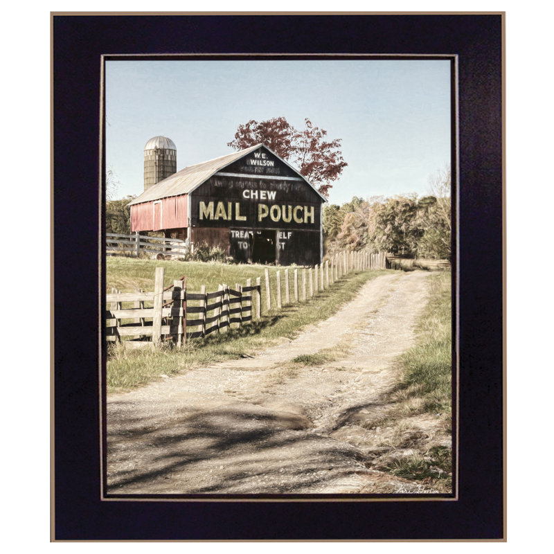 «Mail Pouch Barn», art mural encadré pour le salon, impression murale par Lori Deiter