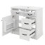 Meuble-lavabo de 36 pouces avec lavabo, armoire de rangement à 4 tiroirs avec portes à fermeture en douceur et tablette réglable, meuble-lavabo de salle de bain-453090183