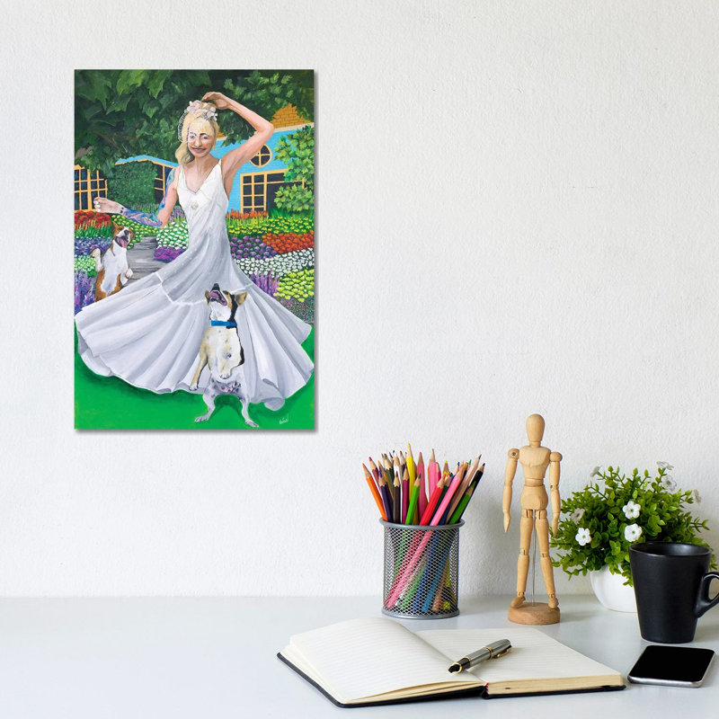 Garden Party by Dan Nelson - Wrapped Canvas Painting, 20.32 cm H x 30.48 cm W