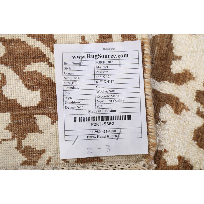 One-of-a-Kind 4'1" X 6'2" New Age Area Rug in