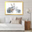 Mère lapin et bébé lapin - peinture sur toile-67389241-67389251