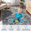 Tapis d'entrée pour tapis d'entrée, tapis rétro lavable à poils courts, doux et antidérapant pour cuisine, chambre à coucher, salle de bain (gris)-376704357