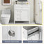 Meuble-lavabo de 30 po avec lavabo supérieur, meuble-lavabo moderne avec 2 tiroirs et tiroir escamotable, meuble-lavabo simple-1636296547