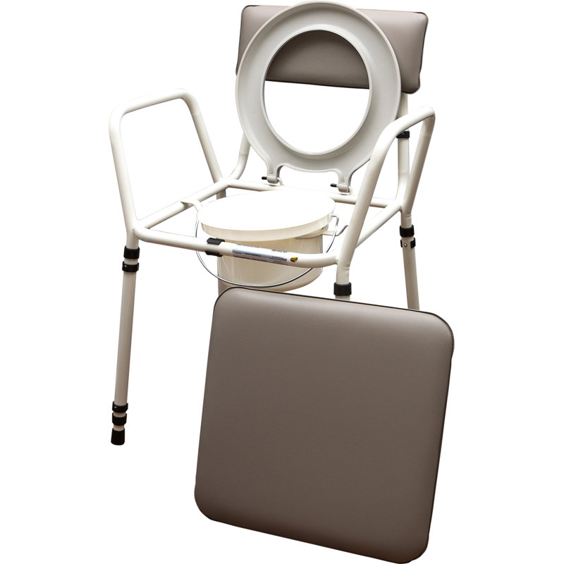 Essex Height Adjustable Commode Chair Grey