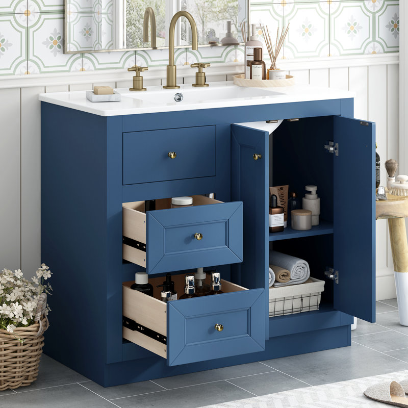 Meuble-lavabo 36 po avec lavabo en céramique