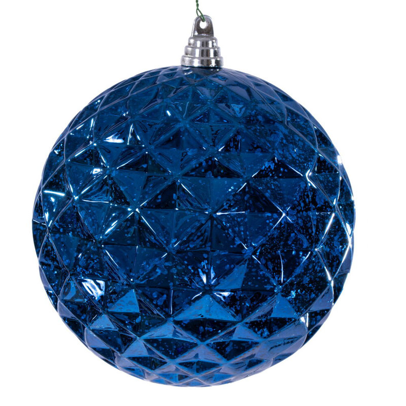Ornement en diamant 8 po., Bleu minuit
