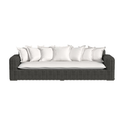 Canapé d'extérieur en polyéthylène haute densité (PEHD) avec coussins Sunbrella® 12,6 po Cabo
