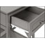Élégante table d'appoint à 2 niveaux avec tiroir et tablette, parfaite pour les petits espaces et les chambres modernes.